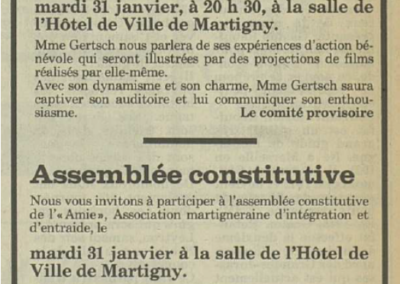 Assemblée constitutive 1984